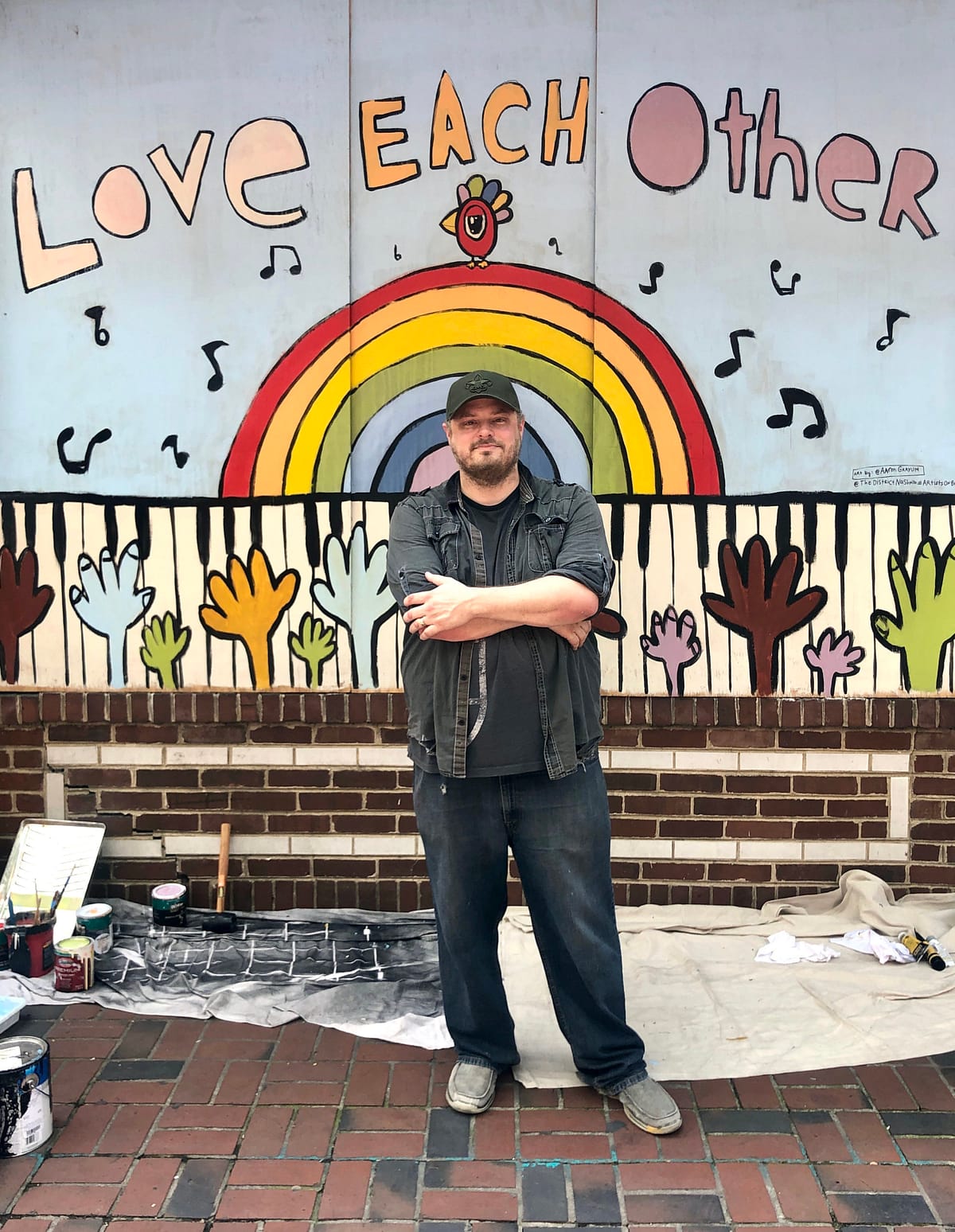 Mural by Aaron Grayum, Nashville artist