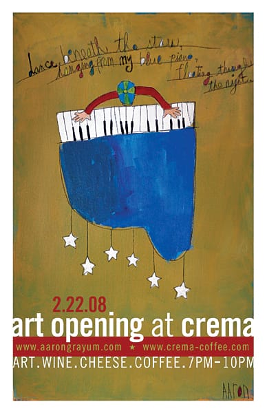 Crema Art Opening Next Friday Night!