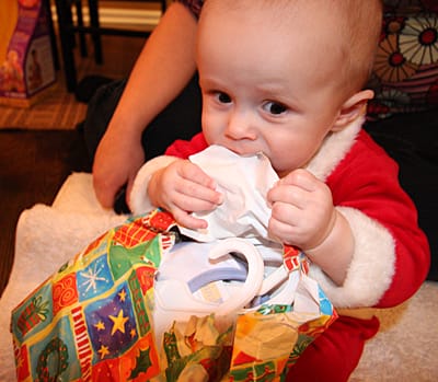 The best part of opening presents